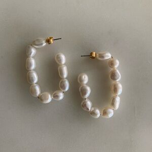 J. Crew Square Pearl Earrings